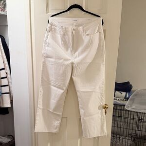 Frame Denim Women's White Ankle & Cropped Jeans